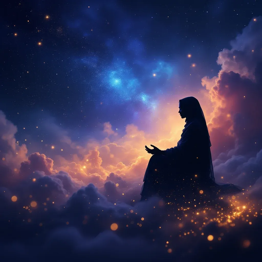Aydınlık Işıkta Allah'a İsyan — Ruyada Allaha Isyan Etmek sembolünün aydınlık işıkta allah'a i̇syan varyantını temsil eden cosmic mini görsel.