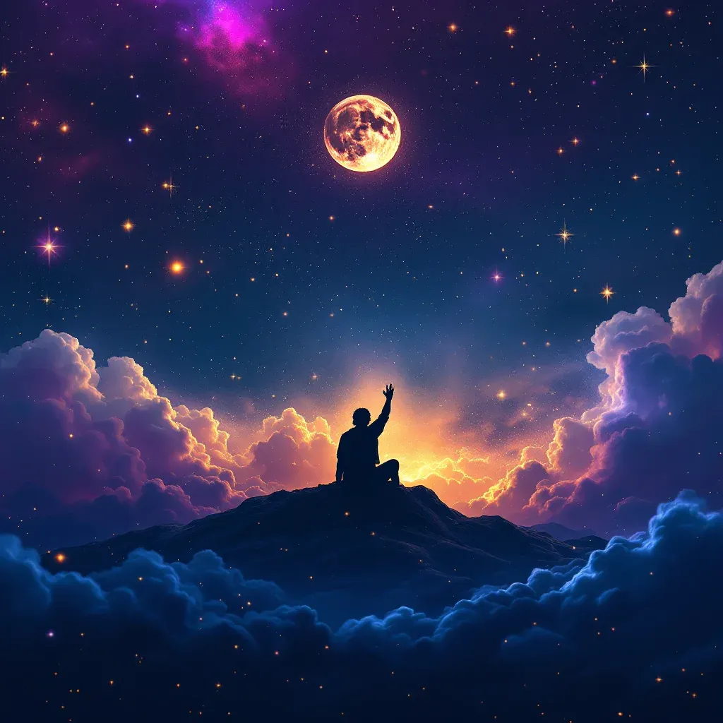 Berrak Su ve Aydınlık Görünüm — Ölmüş Birinin Evde Banyo Yaptığını sembolünün berrak su ve aydınlık görünüm varyantını temsil eden cosmic mini görsel.