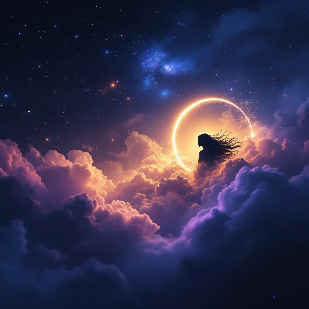Beyaz Aydınlıkta Ezan Sesi — Ezan Sesi Duymak sembolünün beyaz aydınlıkta ezan sesi varyantını temsil eden cosmic mini görsel.