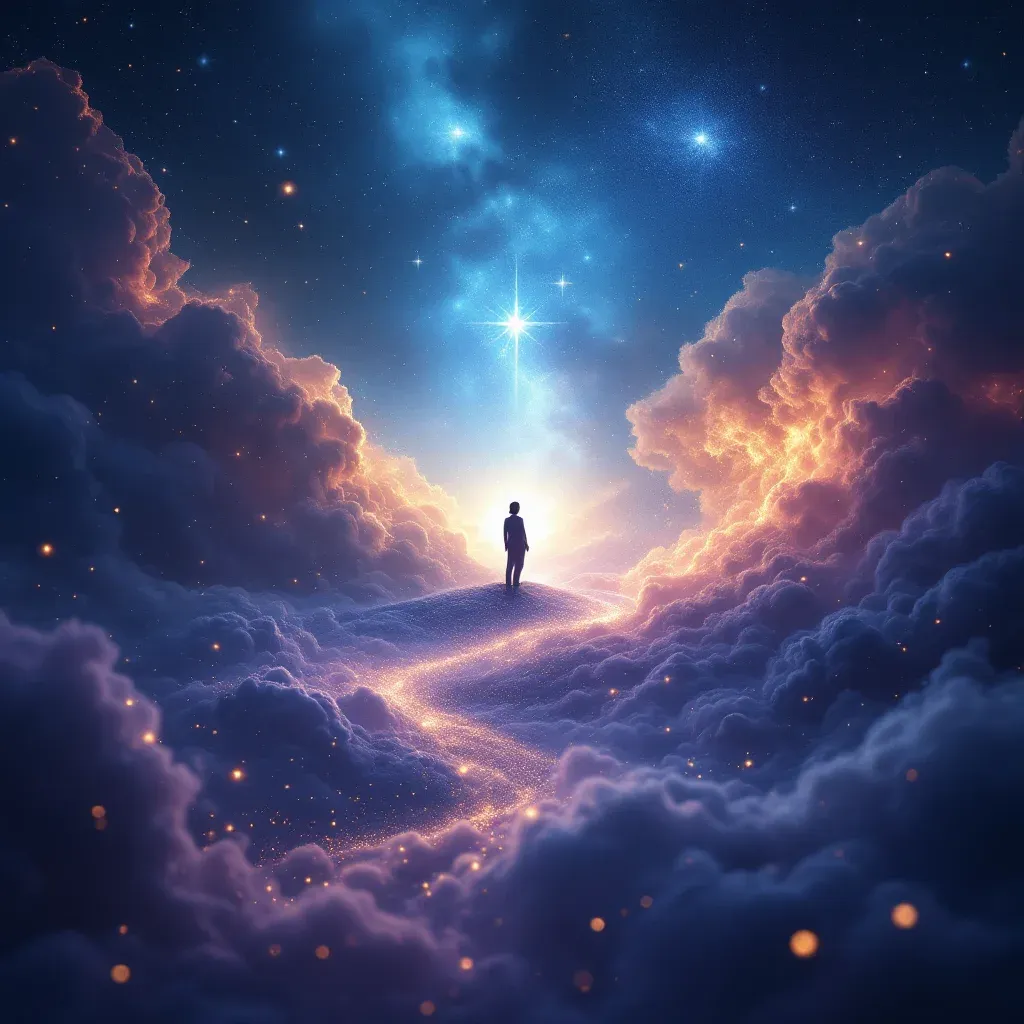 Beyaz Birini Küçük Yaşta Görmek — Büyük Birini Küçük Yaşta sembolünün beyaz birini küçük yaşta görmek varyantını temsil eden cosmic mini görsel.