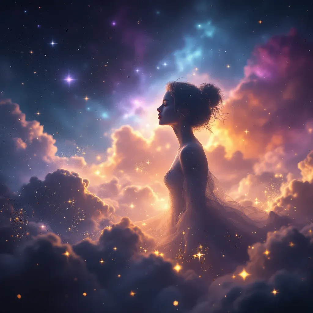 Beyaz Cenin — Ruyada Cenini Eline Almak sembolünün beyaz cenin varyantını temsil eden cosmic mini görsel.