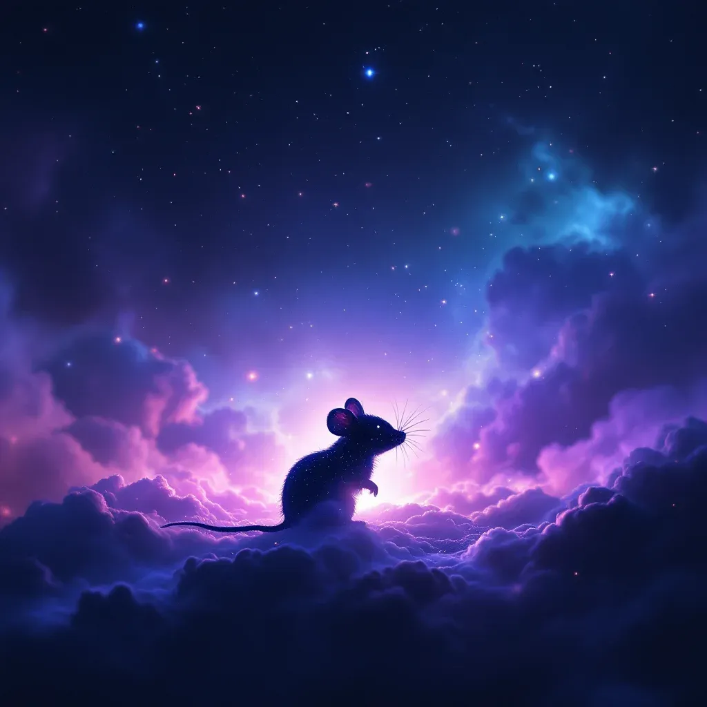 Beyaz Fare — Fare Görmek Diyanet sembolünün beyaz fare varyantını temsil eden cosmic mini görsel.