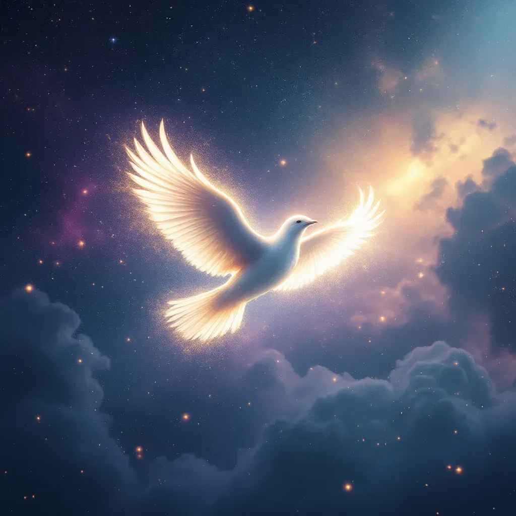 Beyaz Giyimli Birinden Kaçmak — Birinden Kaçmak sembolünün beyaz giyimli birinden kaçmak varyantını temsil eden cosmic mini görsel.