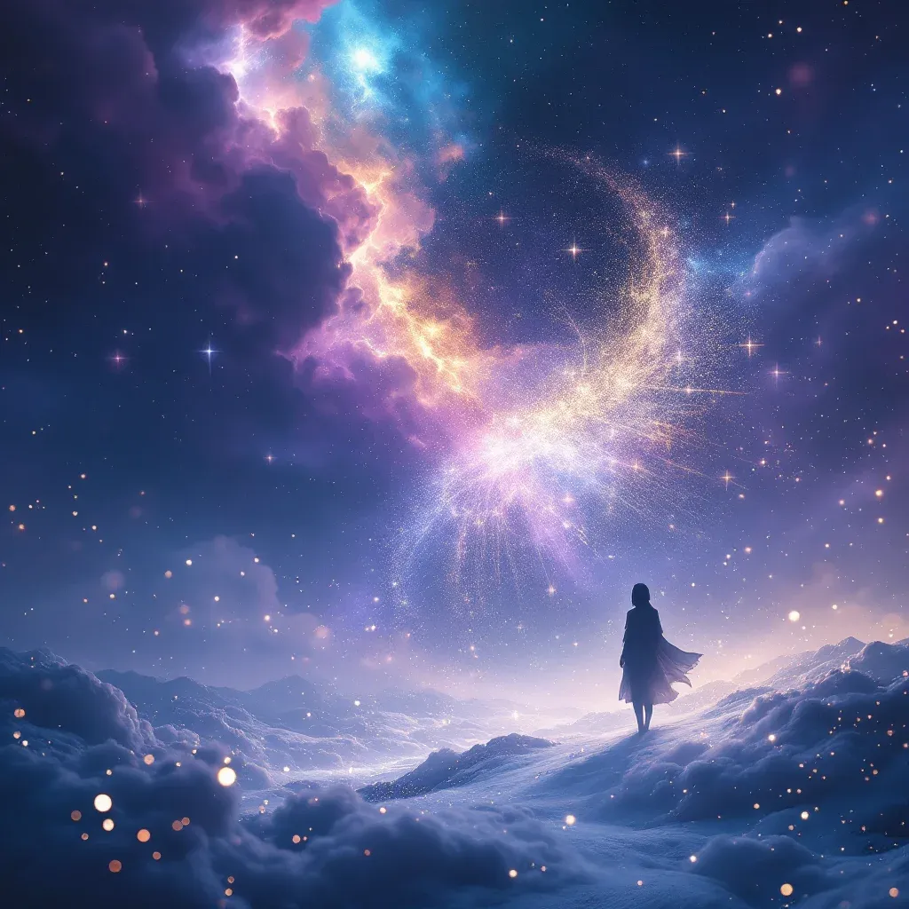 Beyaz Giysili Eski Is Arkadaslari — Ruyada Eski Is Arkadaslarini Gormek sembolünün beyaz giysili eski is arkadaslari varyantını temsil eden cosmic mini görsel.