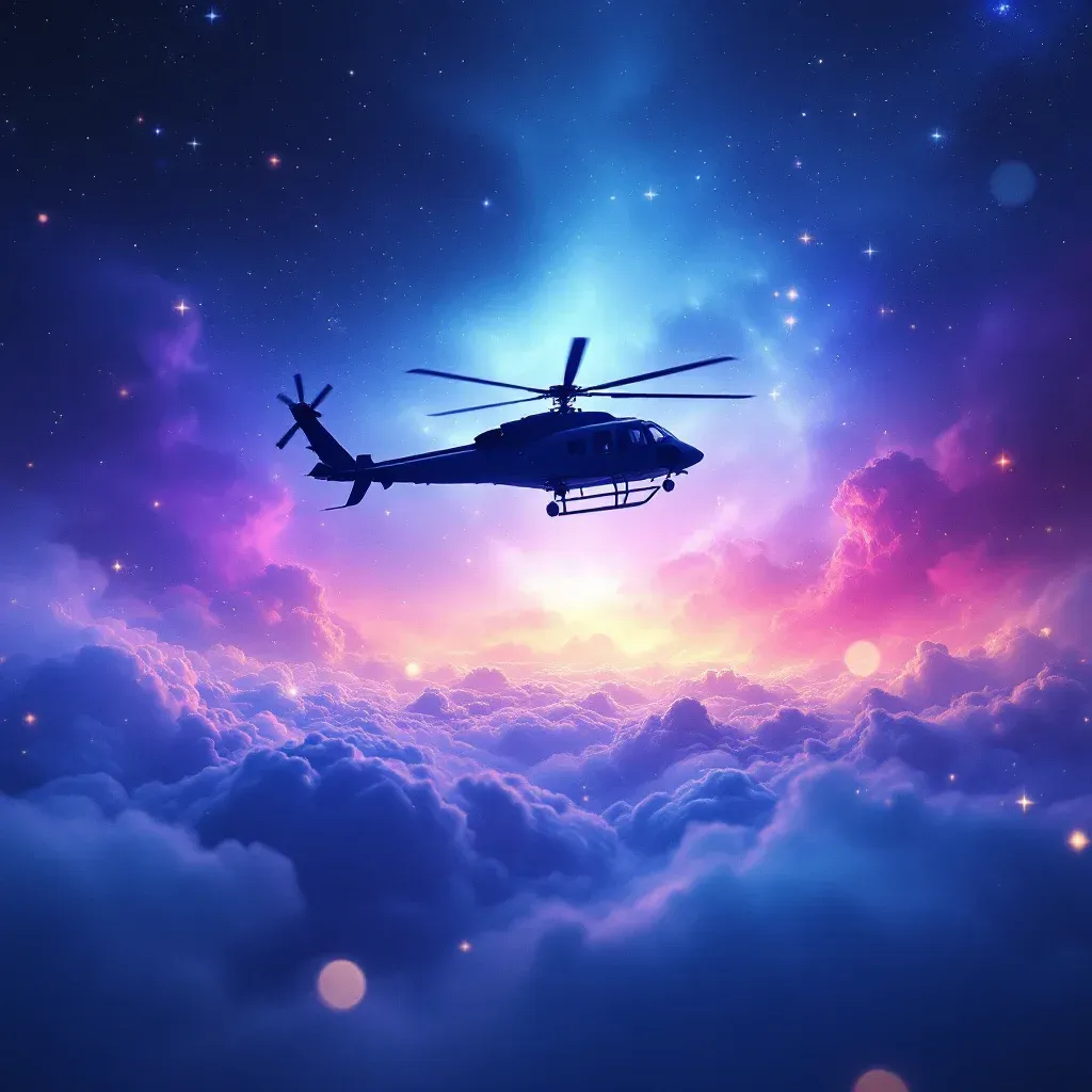 Beyaz Helikopter — Helikopter sembolünün beyaz helikopter varyantını temsil eden cosmic mini görsel.