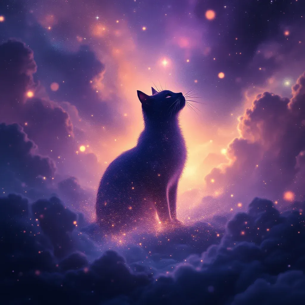 Beyaz Kedi — Kedi Görmek Ne Anlama Gelir sembolünün beyaz kedi varyantını temsil eden cosmic mini görsel.