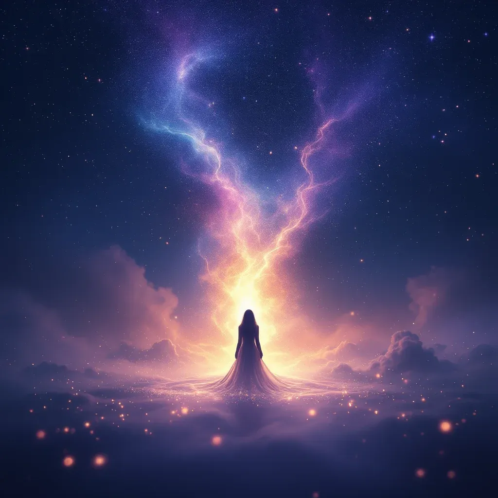Beyaz Kız Çocuğu — Kız Çocuğuna Sarılıp Ağlamak sembolünün beyaz kız çocuğu varyantını temsil eden cosmic mini görsel.