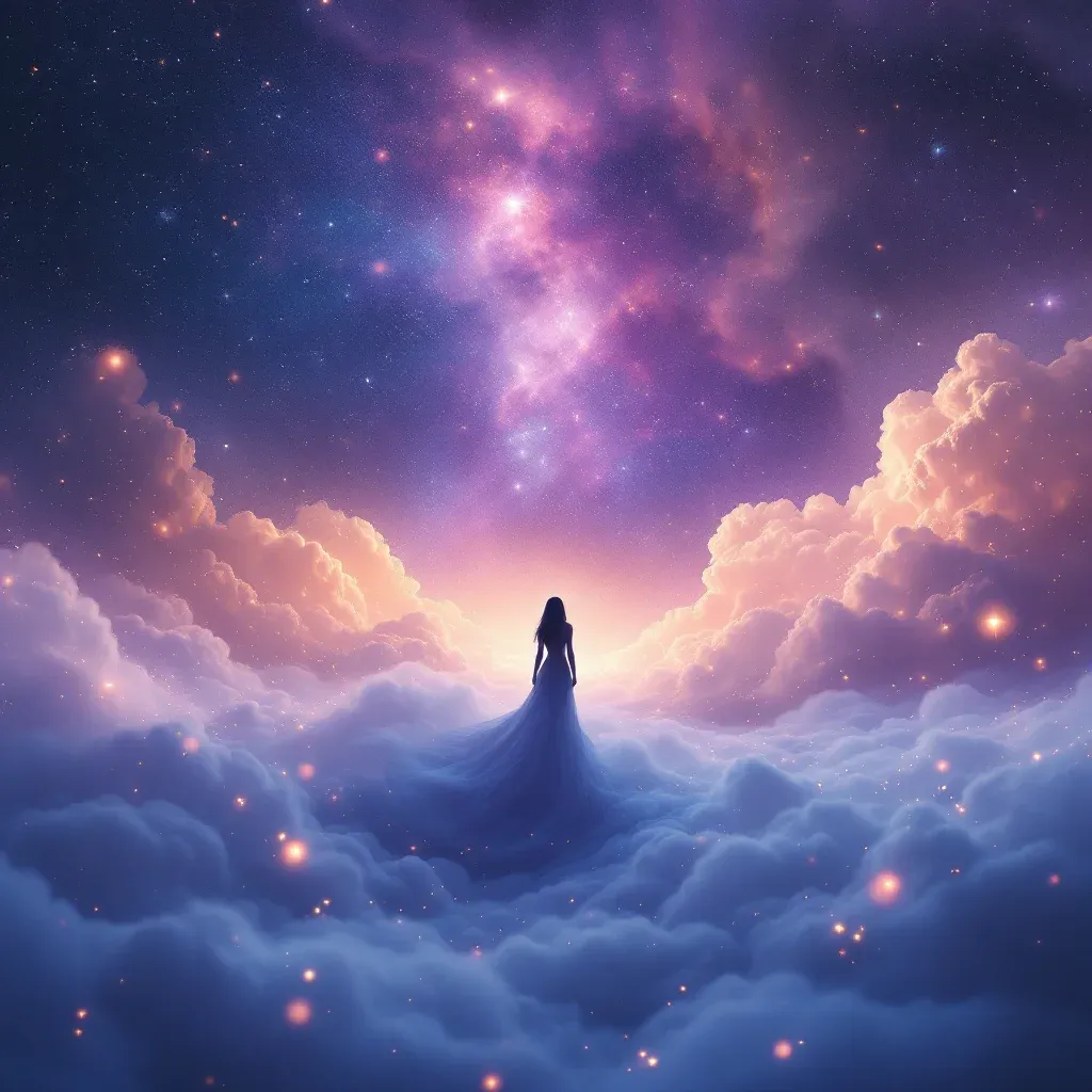 Beyaz Merdiven — Merdiven Çıkmak sembolünün beyaz merdiven varyantını temsil eden cosmic mini görsel.
