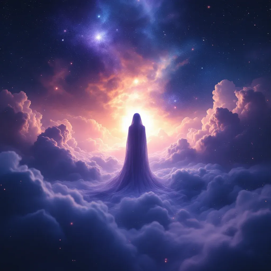 Beyaz Oğul — Uzakta Olan Oğlunun Geldiğini sembolünün beyaz oğul varyantını temsil eden cosmic mini görsel.
