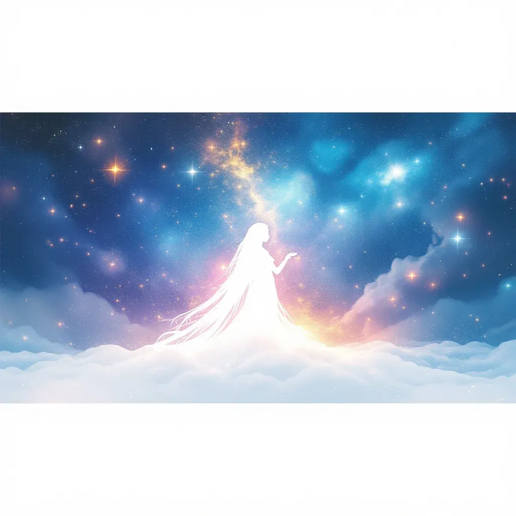 Beyaz Şemsiye — Şemsiye sembolünün beyaz şemsiye varyantını temsil eden cosmic mini görsel.
