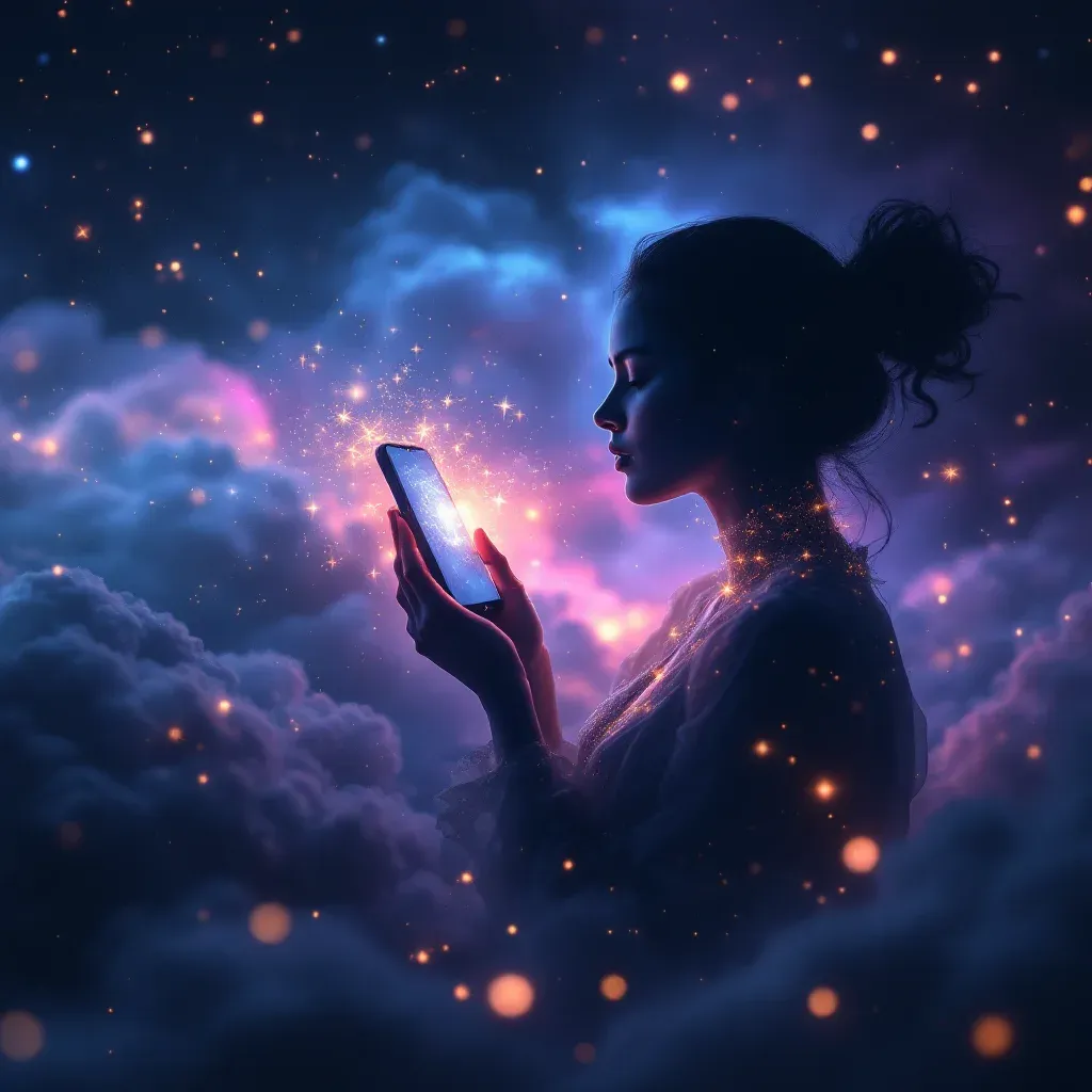 Beyaz Telefonla Konuşmak — Telefonla Konuşmak sembolünün beyaz telefonla konuşmak varyantını temsil eden cosmic mini görsel.