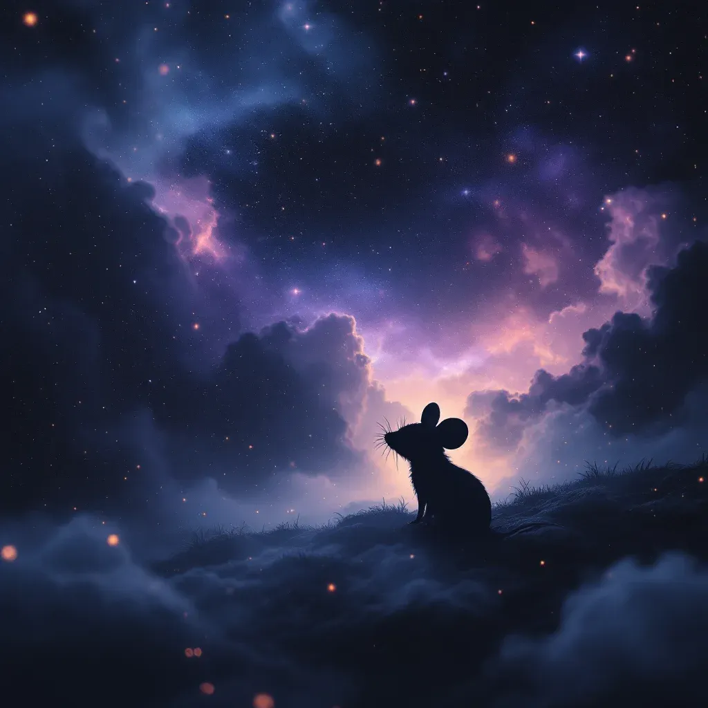 Gri Fare — Fare Görmek Diyanet sembolünün gri fare varyantını temsil eden cosmic mini görsel.