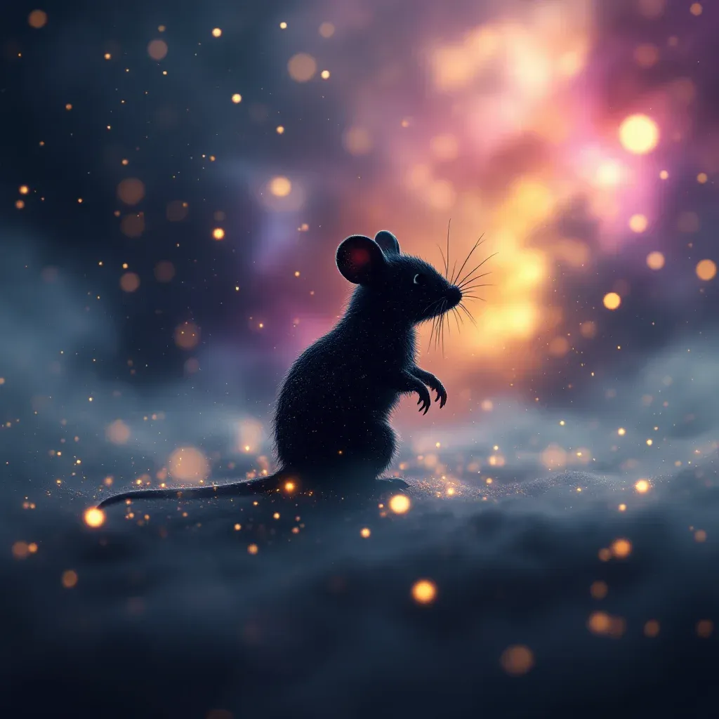 Gri Fare — Fare Görmek Ne Anlama Gelir sembolünün gri fare varyantını temsil eden cosmic mini görsel.