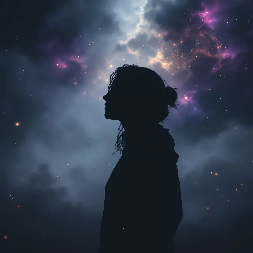 Gri Kedi — Evden Kedi Çıkarmaya Çalışmak sembolünün gri kedi varyantını temsil eden cosmic mini görsel.