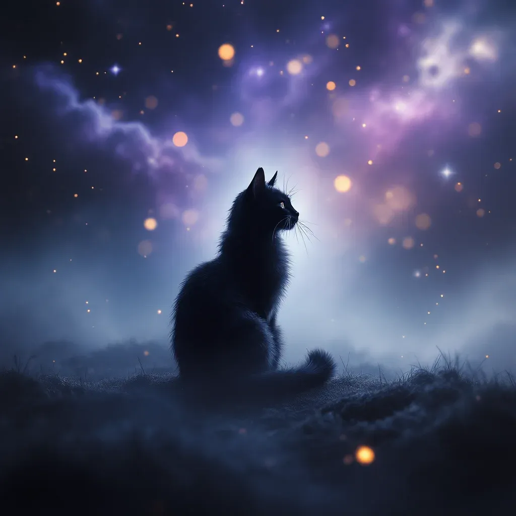 Gri Kedi — Kedi Görmek Ne Anlama Gelir sembolünün gri kedi varyantını temsil eden cosmic mini görsel.