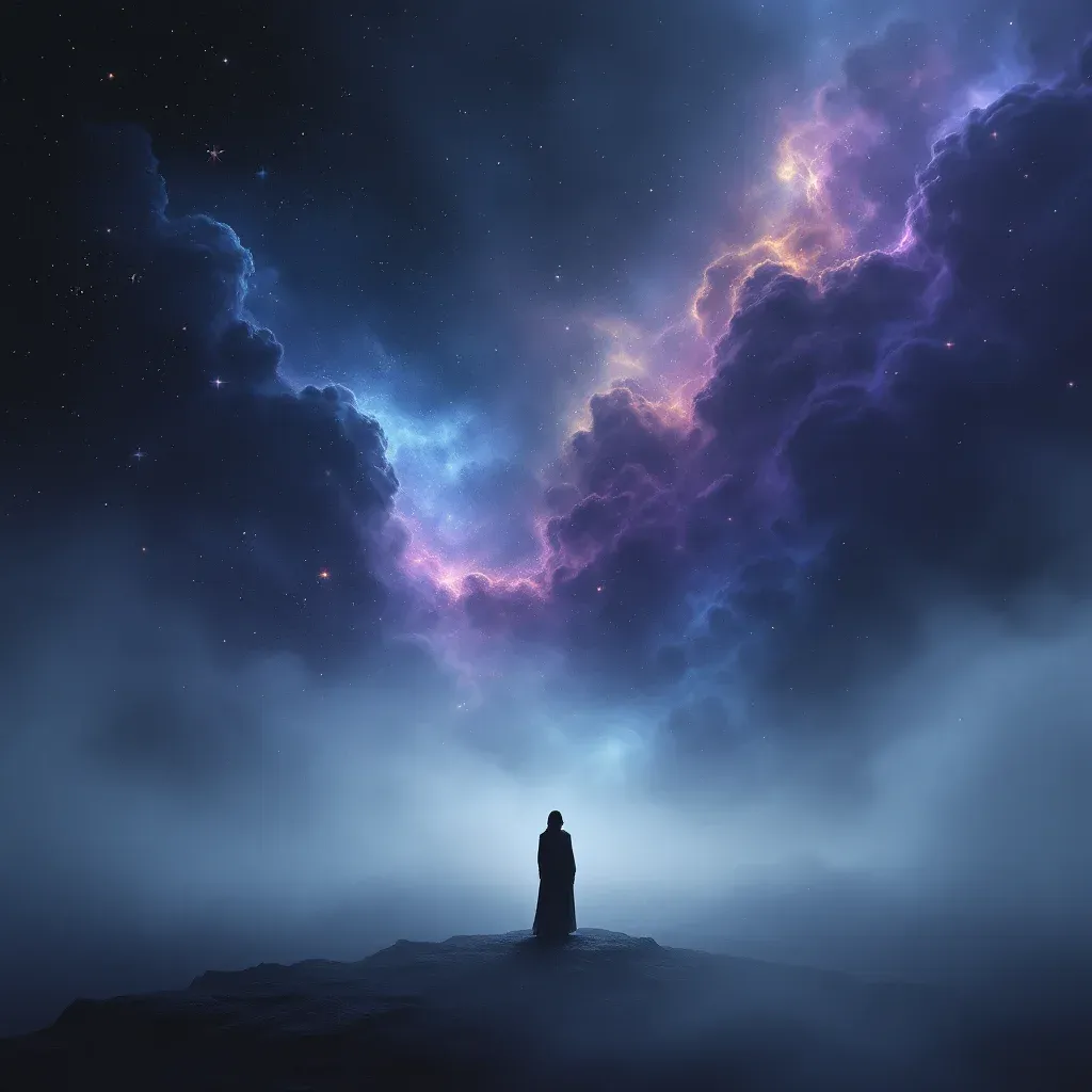 Gri ve Sisli Yağmur — Yağmurda Islanmak sembolünün gri ve sisli yağmur varyantını temsil eden cosmic mini görsel.