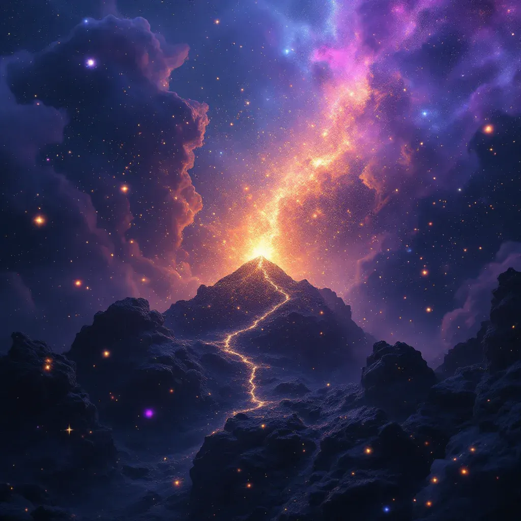 Mild Earthquake — A cosmic mini illustration representing the mild-earthquake variant of the symbol of seeing an earthquake in a dream.