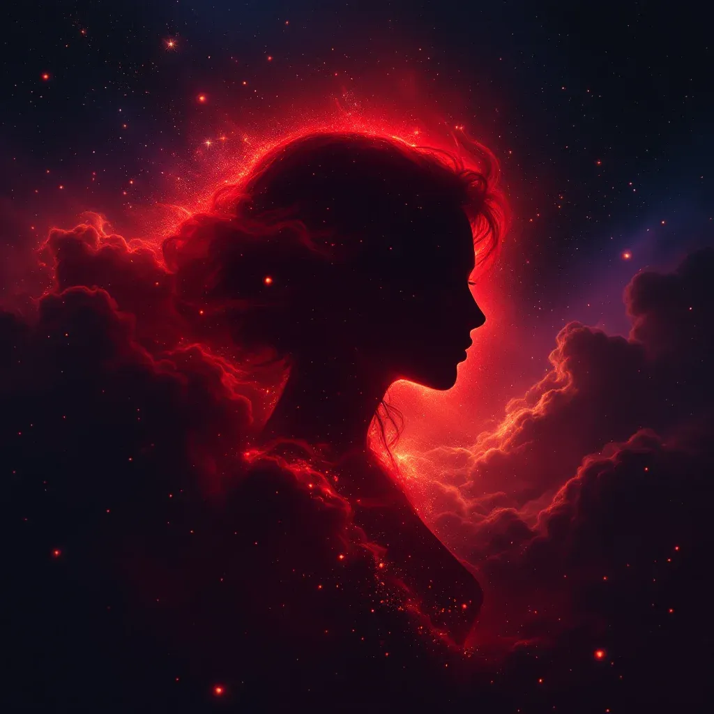 Kırmızı Baş Açıklığı — Kendini Başı Açık sembolünün kırmızı baş açıklığı varyantını temsil eden cosmic mini görsel.