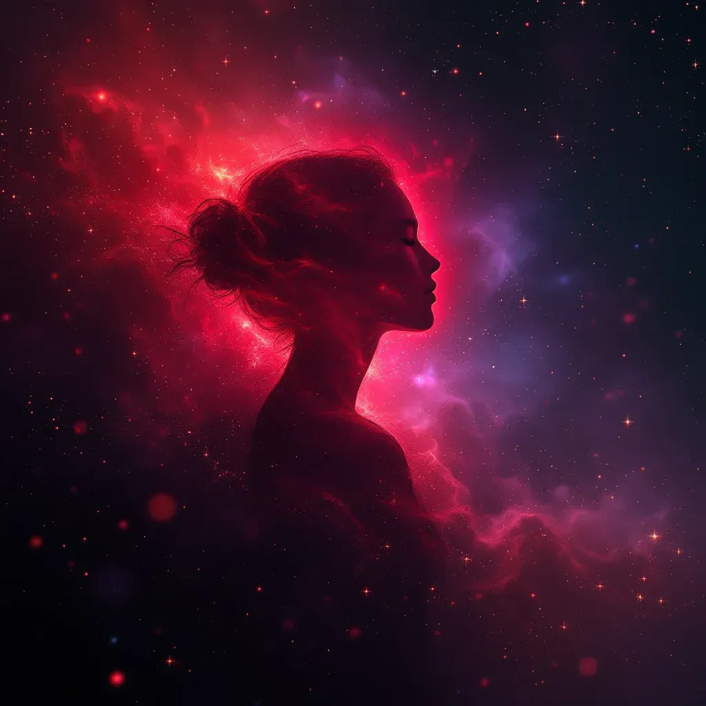 Kırmızı Detaylı Borçlu Kişi — Borçlu Olduğun Kişiyle Konuşmak sembolünün kırmızı detaylı borçlu kişi varyantını temsil eden cosmic mini görsel.