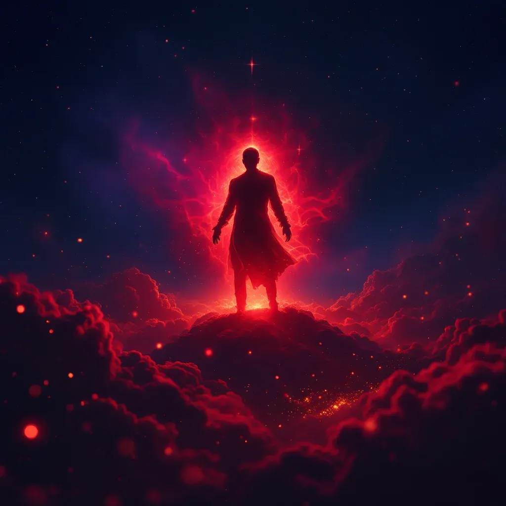 Kırmızı Gen — Gen sembolünün kırmızı gen varyantını temsil eden cosmic mini görsel.
