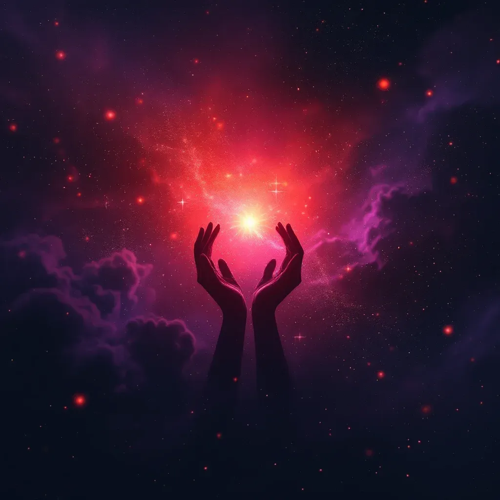 Kırmızı Hamilelik — Hamile Olduğunu Görmek Karnını Sevmek sembolünün kırmızı hamilelik varyantını temsil eden cosmic mini görsel.