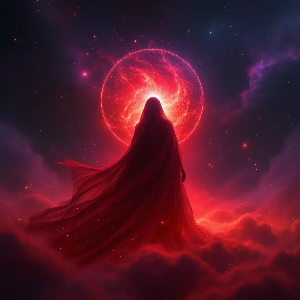 Kırmızı Kadın — Hamamda Kadın sembolünün kırmızı kadın varyantını temsil eden cosmic mini görsel.