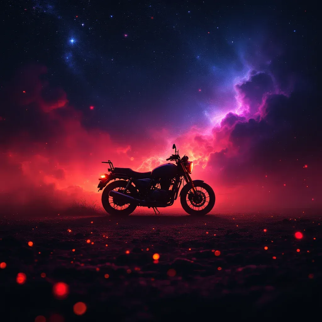 Kırmızı Motor — Motor Almak sembolünün kırmızı motor varyantını temsil eden cosmic mini görsel.