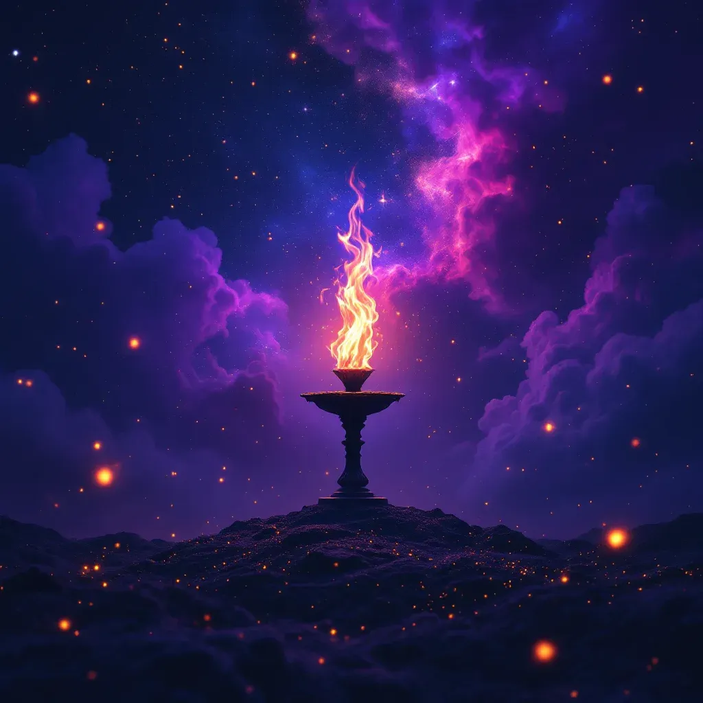Kızıl Ateş — Ateş sembolünün kızıl ateş varyantını temsil eden cosmic mini görsel.