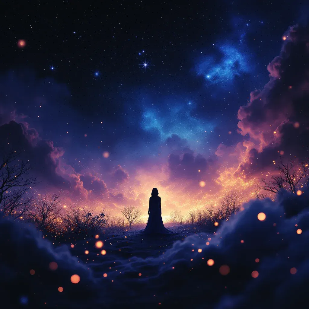 Koyu Lacivert Deniz — Çocuğunun Denize Düştüğünü Görmek ve Kurtarmak sembolünün koyu lacivert deniz varyantını temsil eden cosmic mini görsel.