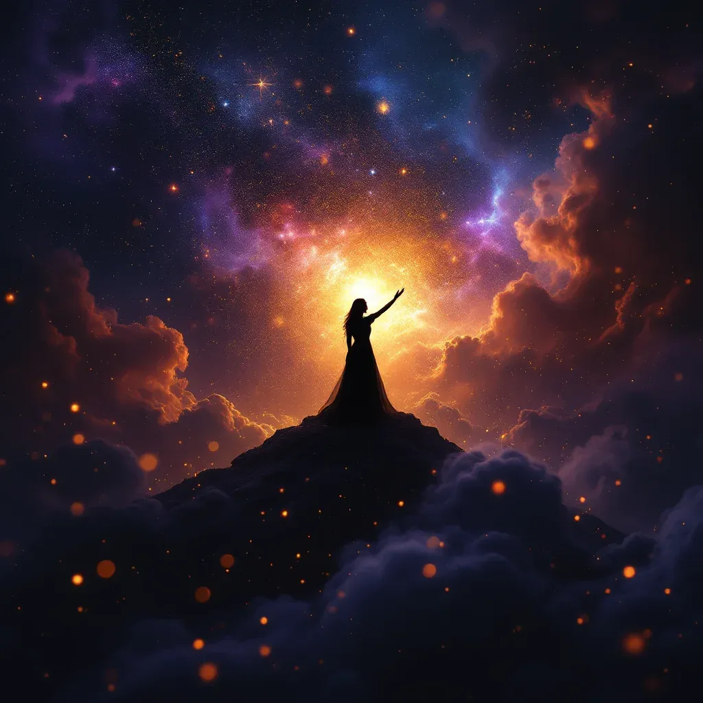 Koyu ve Siyah Kıllar — Kadının Kendi Bacaklarını Kıllı Görmek Diyanet sembolünün koyu ve siyah kıllar varyantını temsil eden cosmic mini görsel.