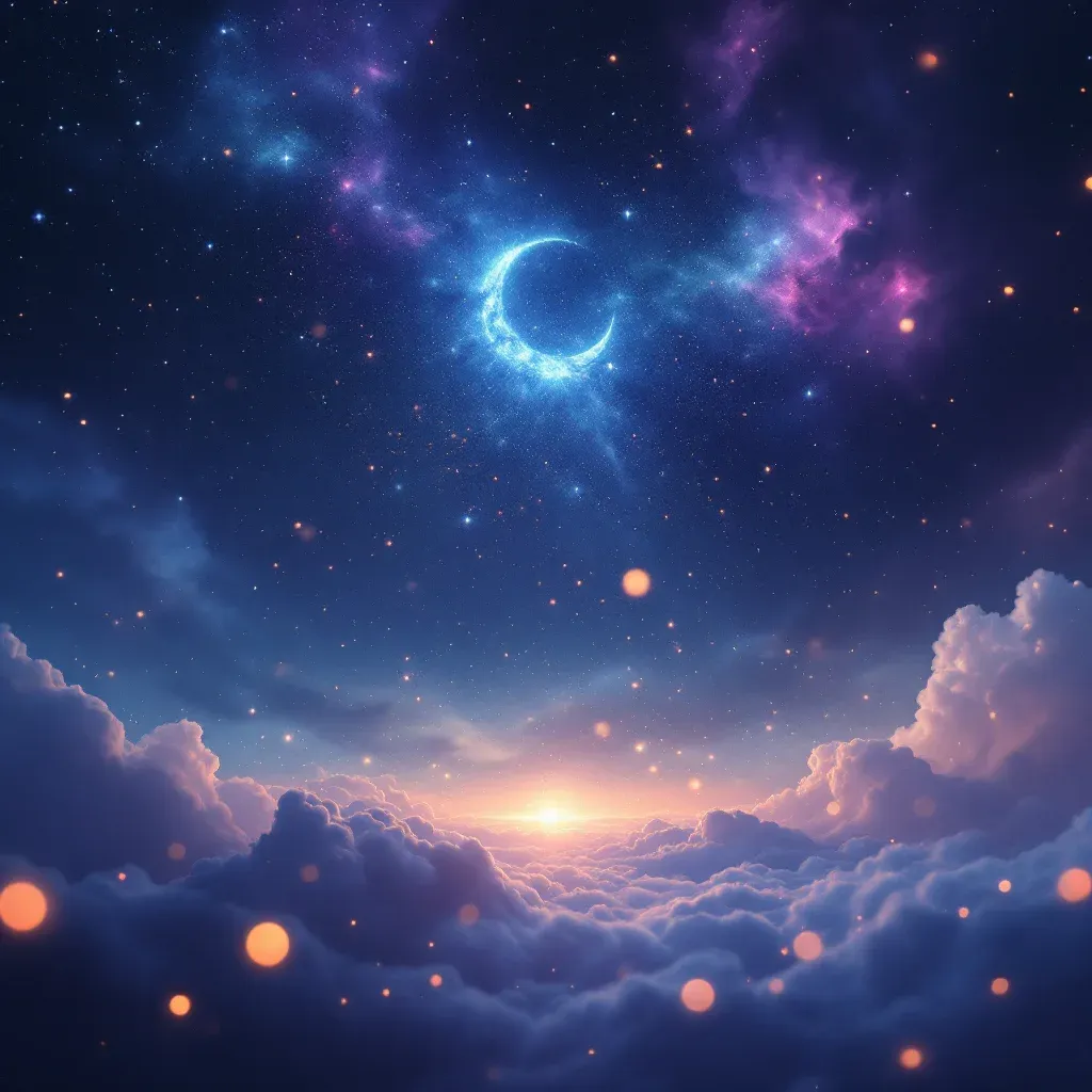Mavi Gökyüzü — Hava Durumu sembolünün mavi gökyüzü varyantını temsil eden cosmic mini görsel.