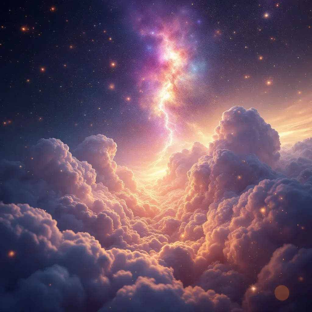 Mavi Gökyüzünde Uçmak — Ruyada Ucmak Gormek sembolünün mavi gökyüzünde uçmak varyantını temsil eden cosmic mini görsel.