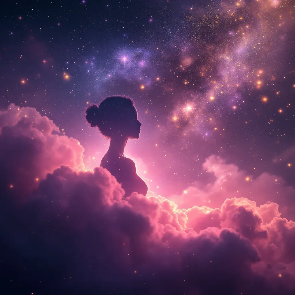 Pembe Kız Çocuğu — Kız Çocuğuna Sarılıp Ağlamak sembolünün pembe kız çocuğu varyantını temsil eden cosmic mini görsel.