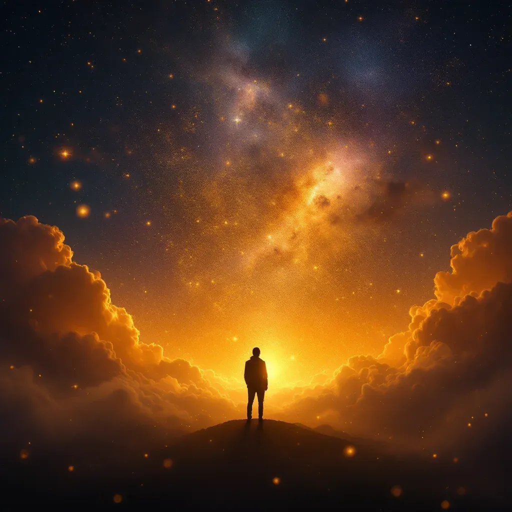 Sarı Akış — Bir Erkeğin İşediğini sembolünün sarı akış varyantını temsil eden cosmic mini görsel.