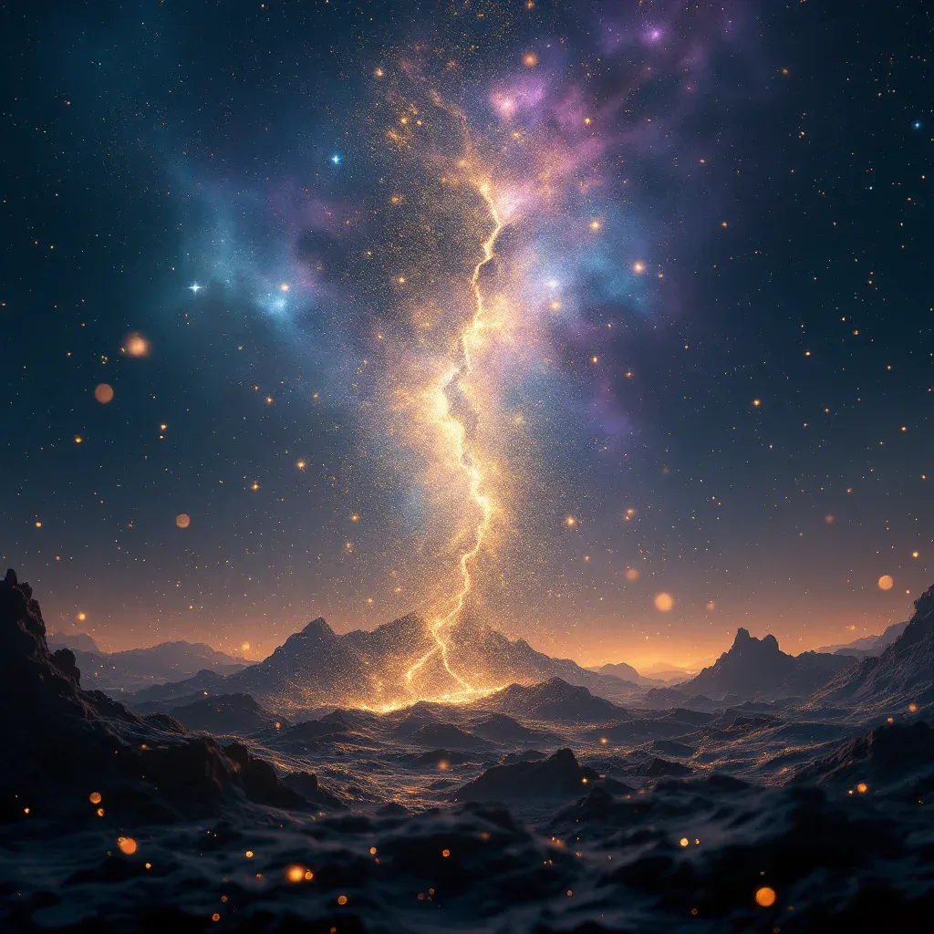 Şiddetli Deprem — Deprem Olduğunu sembolünün şiddetli deprem varyantını temsil eden cosmic mini görsel.