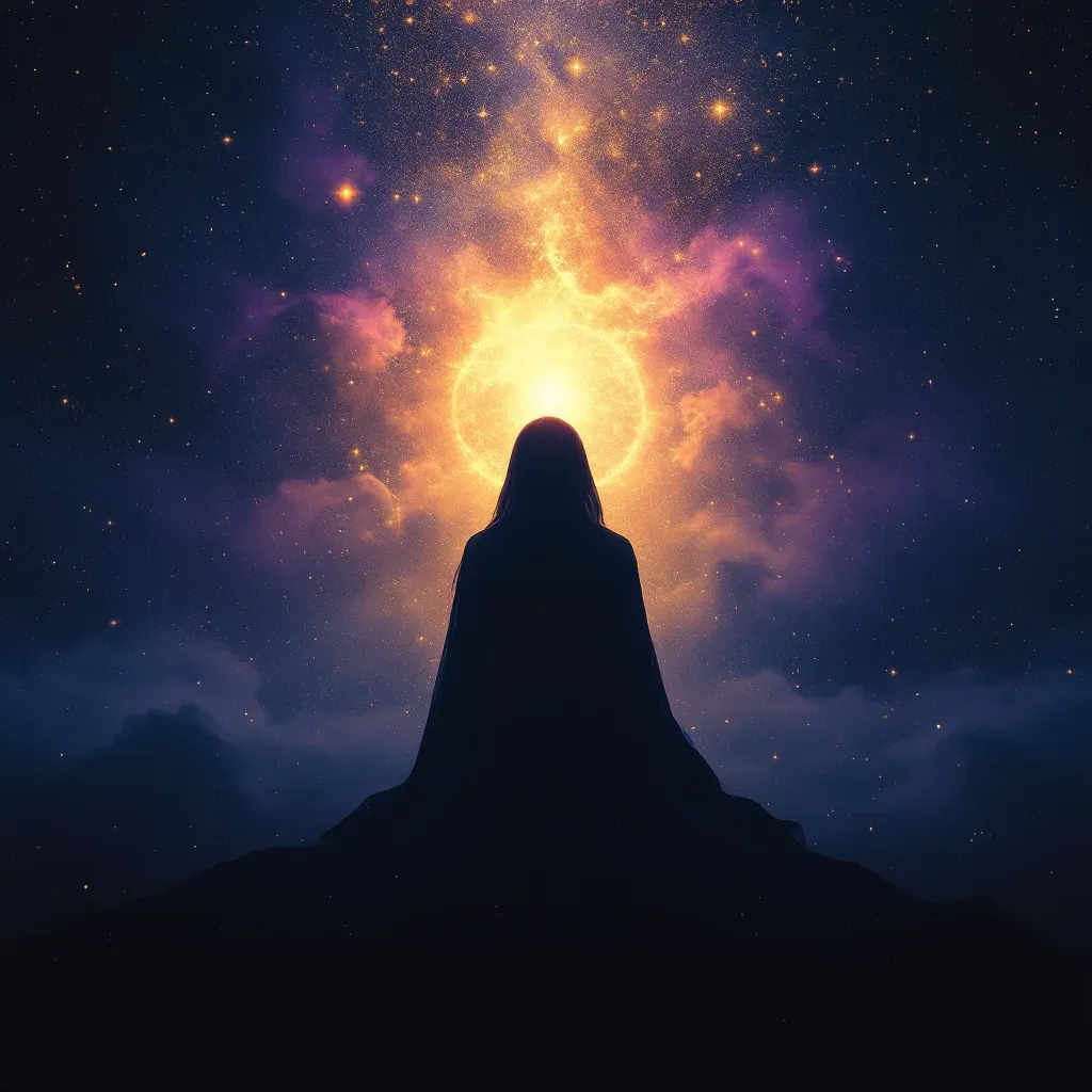 Siyah Elbiseli Ölmüş Hala — Ölmüş Halayı sembolünün siyah elbiseli ölmüş hala varyantını temsil eden cosmic mini görsel.
