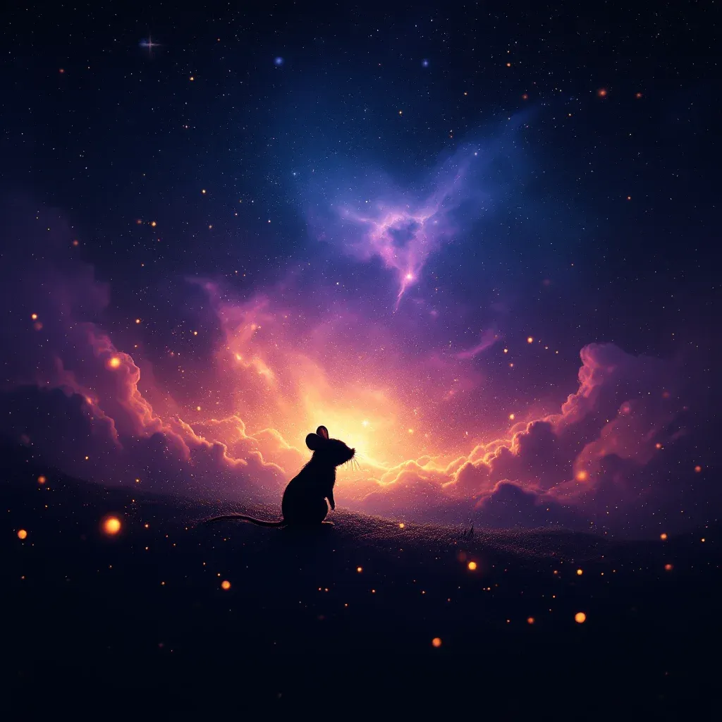 Siyah Fare — Fare Görmek Ne Anlama Gelir sembolünün siyah fare varyantını temsil eden cosmic mini görsel.