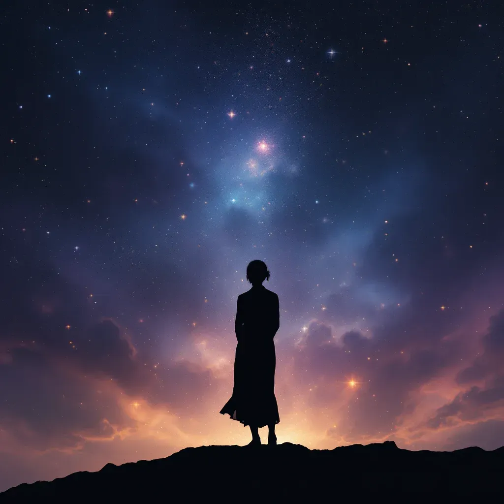 Siyah giyinmiş küs kişi — Küs Olduğun Birinin Seninle Konuşmak İstemesi Diyanet sembolünün siyah giyinmiş küs kişi varyantını temsil eden cosmic mini görsel.