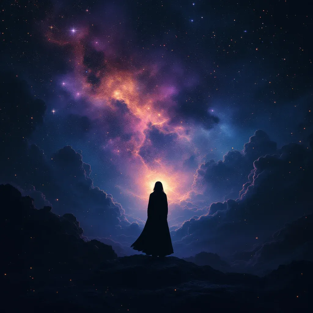 Siyah Giyinmiş Sevdiğini Görmek — Sevdiğini sembolünün siyah giyinmiş sevdiğini görmek varyantını temsil eden cosmic mini görsel.