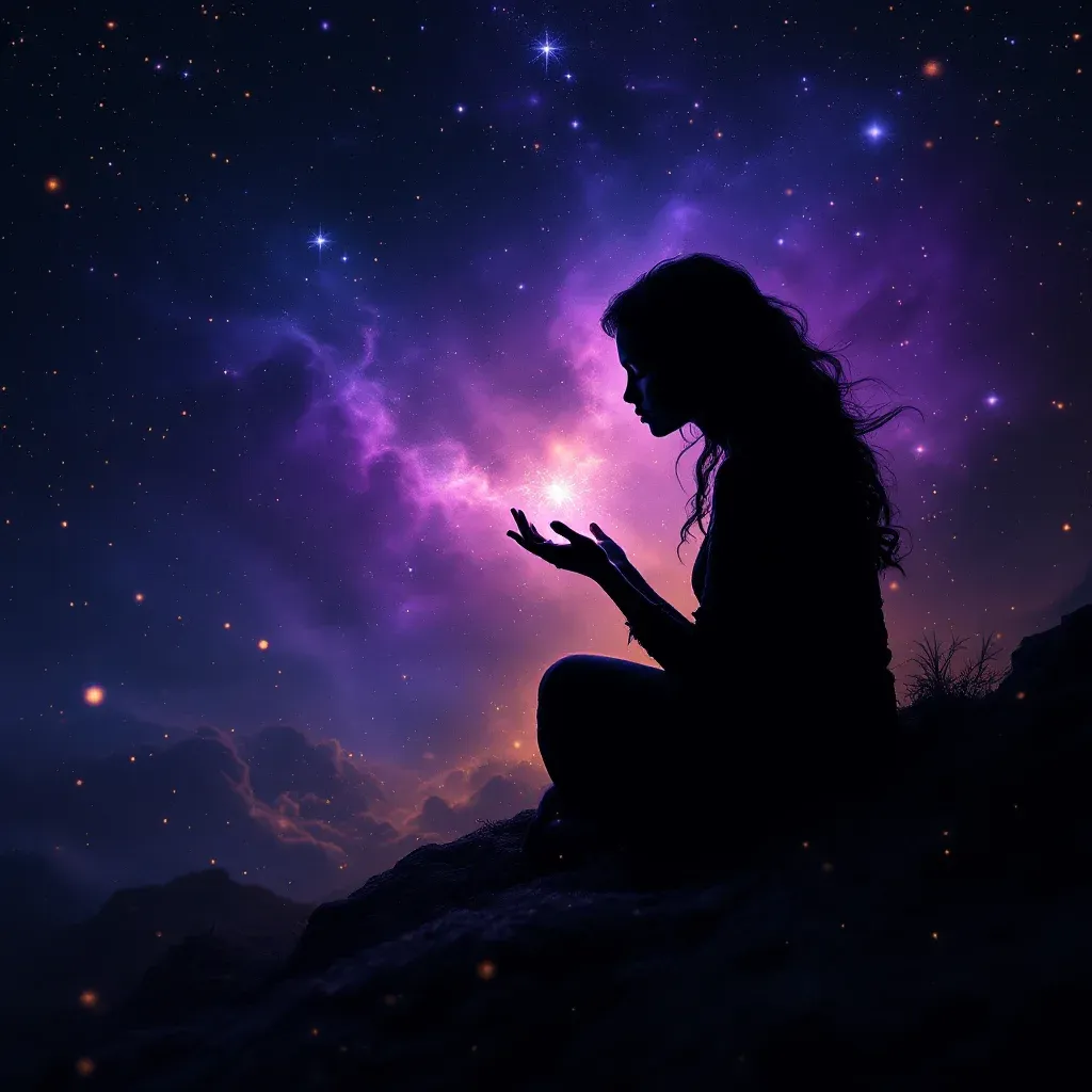 Siyah Hamile Kadının Bebek Düşürmesi — Hamile Birinin Bebek Düşürdüğünü sembolünün siyah hamile kadının bebek düşürmesi varyantını temsil eden cosmic mini görsel.
