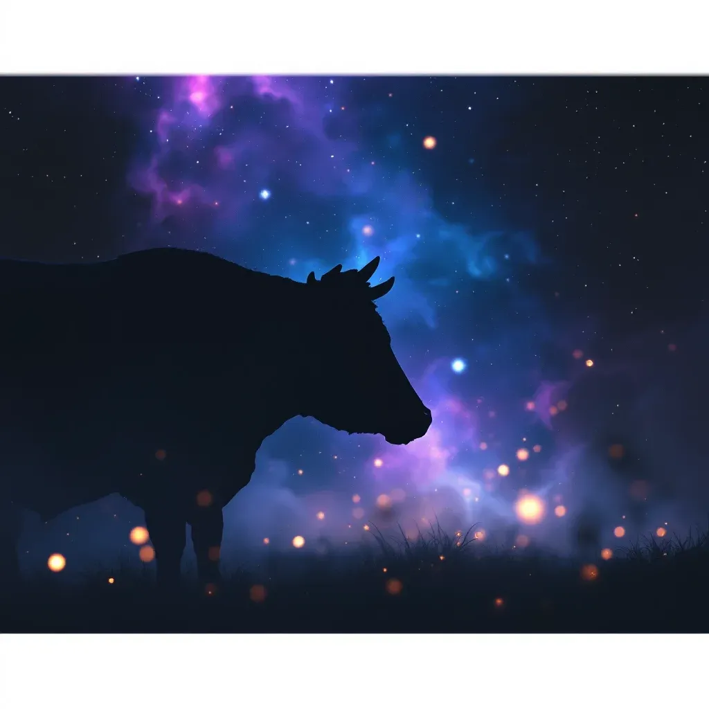 Siyah İnek — İnek Görmek Diyanet sembolünün siyah i̇nek varyantını temsil eden cosmic mini görsel.