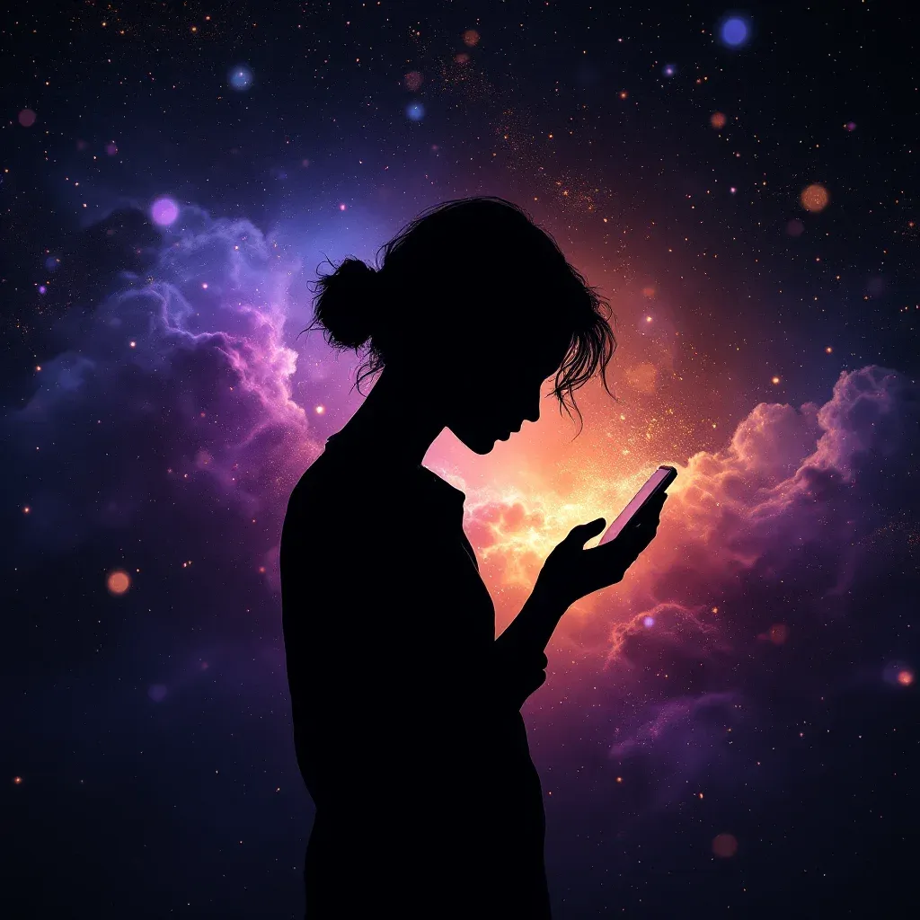 Siyah Internet — Internet sembolünün siyah internet varyantını temsil eden cosmic mini görsel.