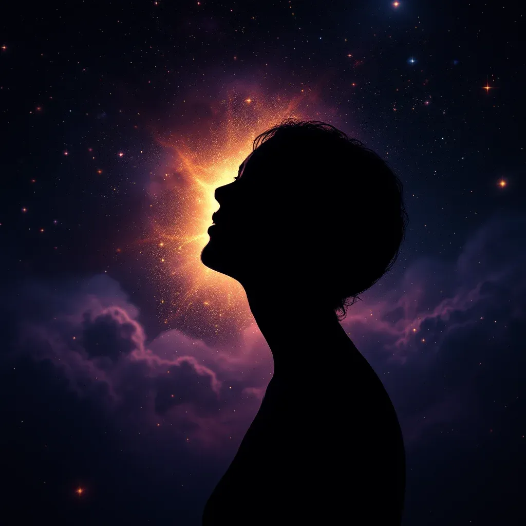 Siyah Kapalı Kadın — Tanımadığın Kapalı Kadın sembolünün siyah kapalı kadın varyantını temsil eden cosmic mini görsel.