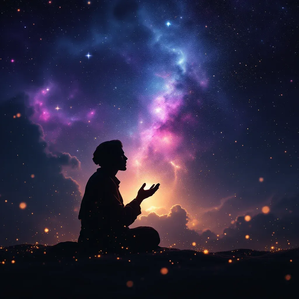 Siyah Namaz Kılmak — Namaz Kılmak İhya sembolünün siyah namaz kılmak varyantını temsil eden cosmic mini görsel.