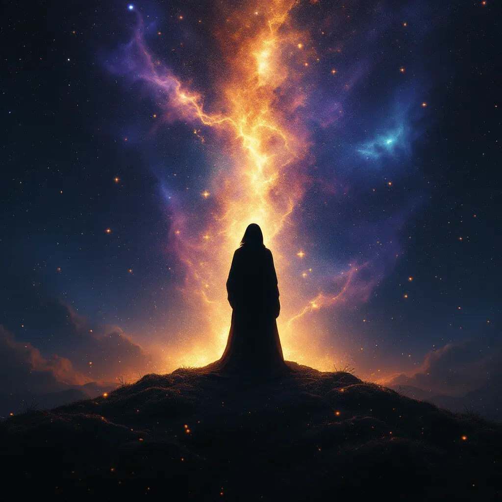 Siyah Örtü — Kendini Örtmeye Çalışmak sembolünün siyah örtü varyantını temsil eden cosmic mini görsel.