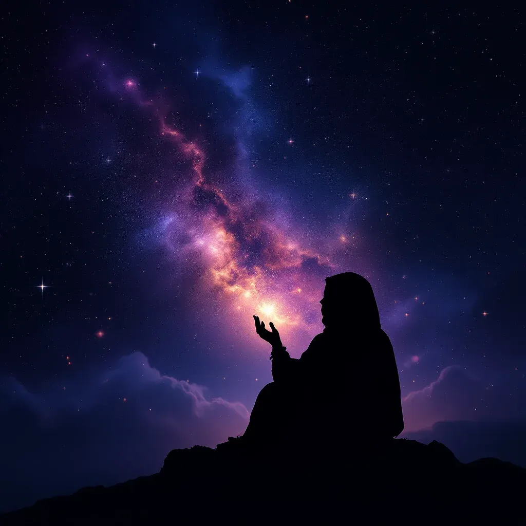 Siyah Tesbih — Tesbih sembolünün siyah tesbih varyantını temsil eden cosmic mini görsel.