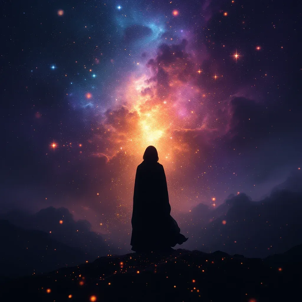 Siyah Tonlar — Küslerin Barıştığını sembolünün siyah tonlar varyantını temsil eden cosmic mini görsel.