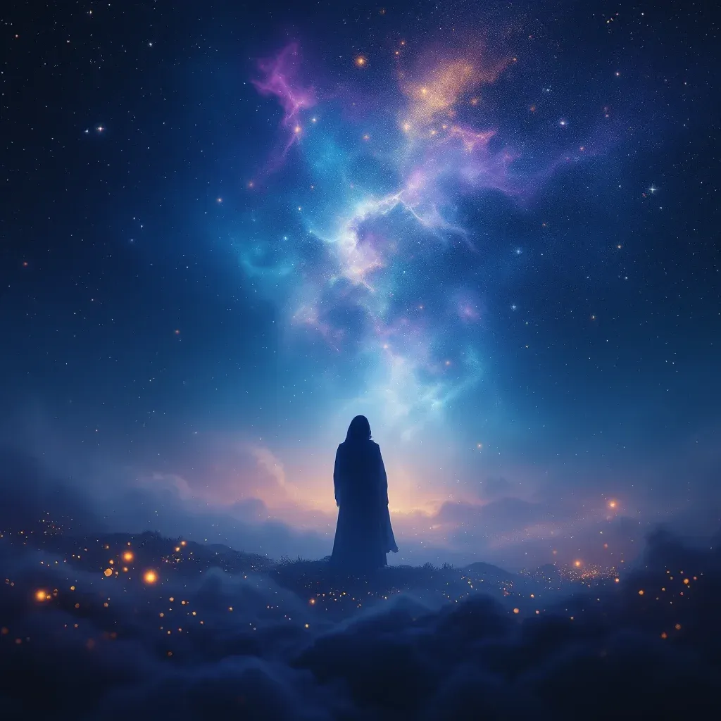 Yüksek Sesle Okumak — Ruyada Kuran Okumak sembolünün yüksek sesle okumak varyantını temsil eden cosmic mini görsel.