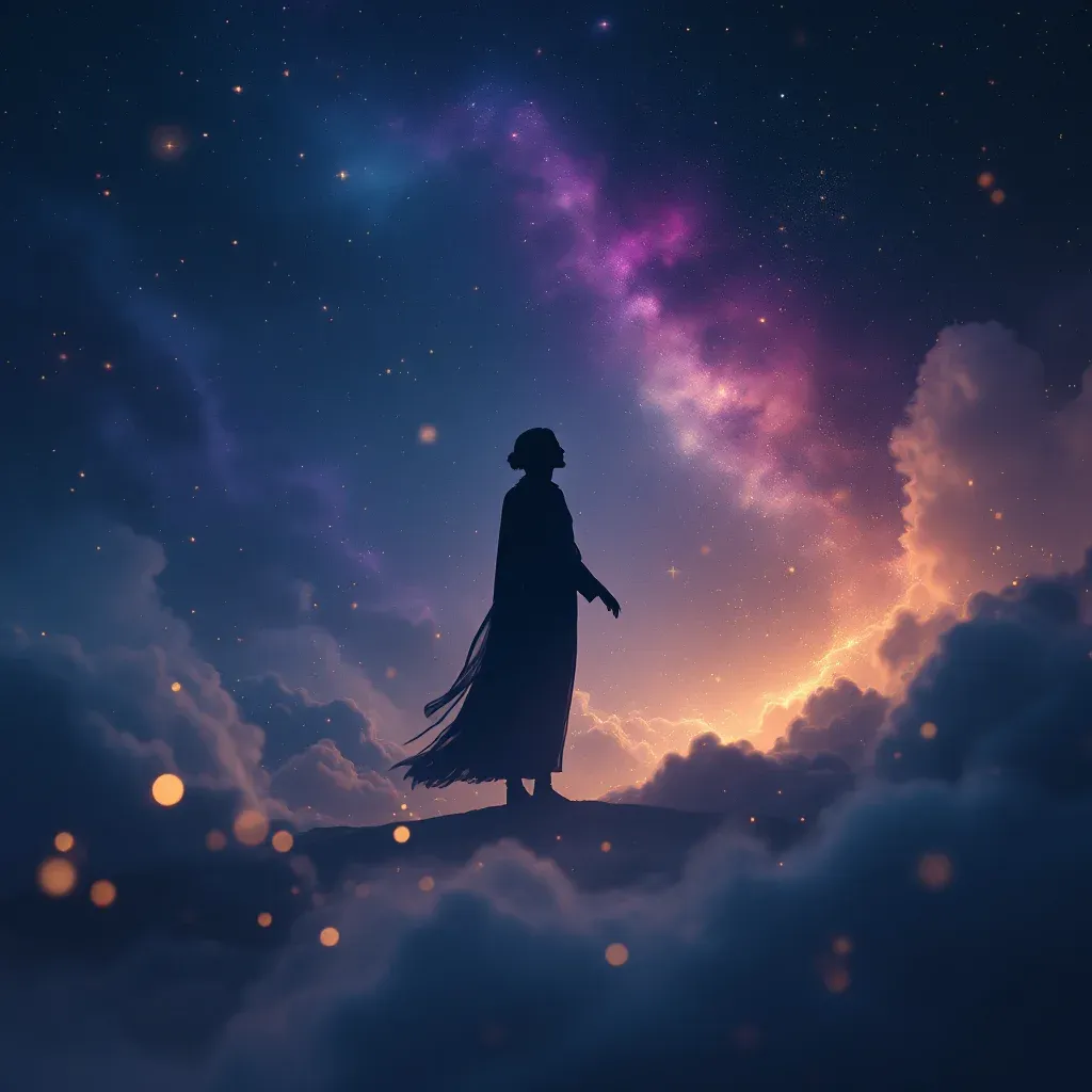Yumuşak ve Sakin Ses — Ölmüş Babanın Sesini Duymak sembolünün yumuşak ve sakin ses varyantını temsil eden cosmic mini görsel.